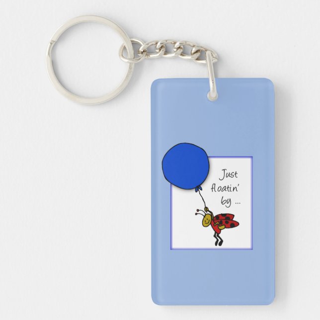 Ladybug med Blue Balloon, tänker på dig (Framsidan)