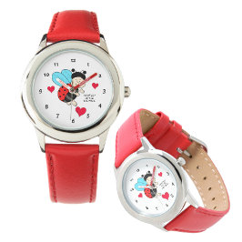 Ladybug med hjärtan armbandsur