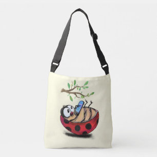 Ladybug med Mobil Crossbody Bag Axelväska