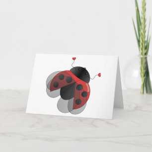 Ladybug med Opern Vingar Kort
