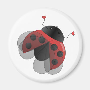 Ladybug med Opern Vingar Magnet