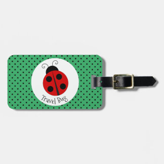Ladybug med Polka dots Design Luggage Tag-kod för Bagagebricka