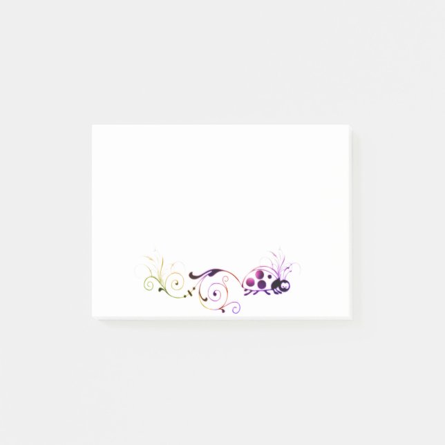 ladybug med roligt svan post-it block (Framsida)