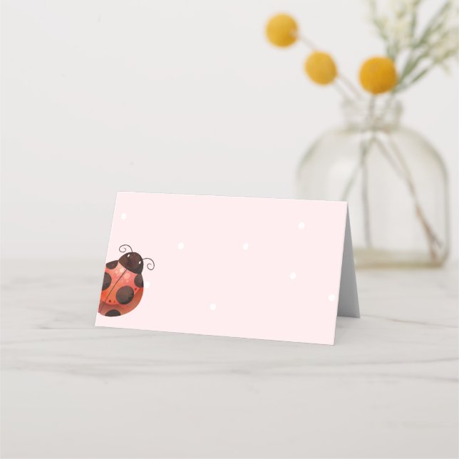 Ladybug Menu Tält-kort och platskort Placeringskort (Framsida)
