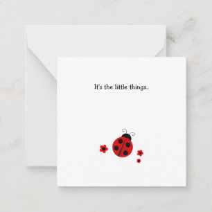 Ladybug Mini-Tack-platta anteckningskort