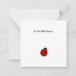 Ladybug Mini-Tack-platta anteckningskort