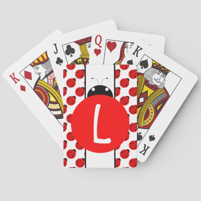 Ladybug Monogram Casinokort (Baksidan)