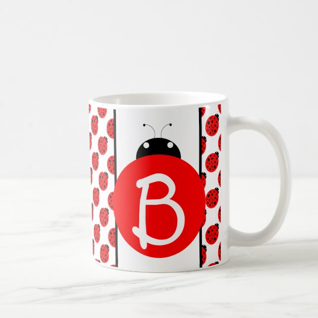 Ladybug Monogram Kaffemugg (Höger)
