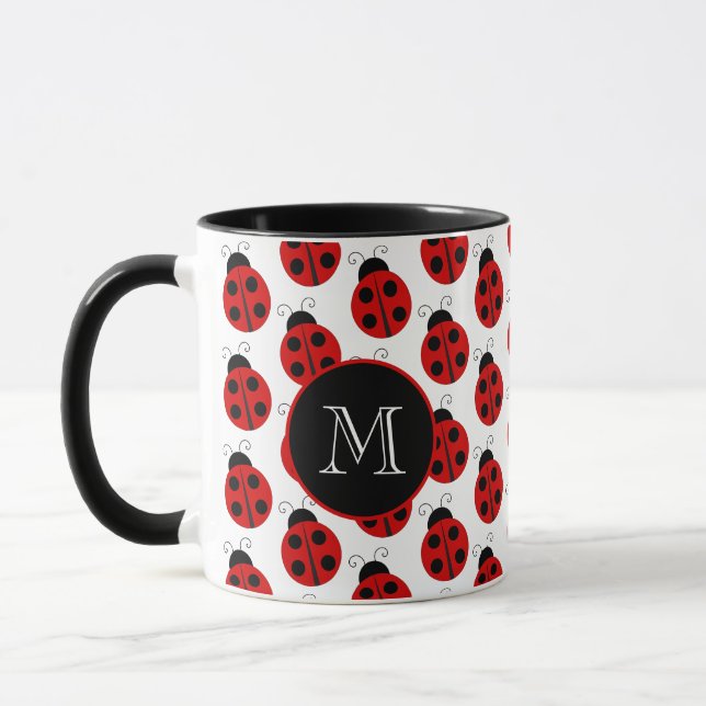 Ladybug Monogram Mugg (Vänster)