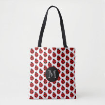 Ladybug Monogram Tote