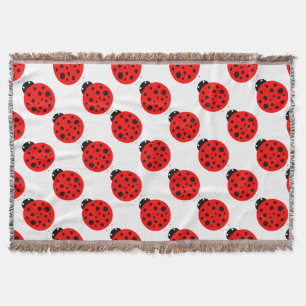 Ladybug Mönster Filt