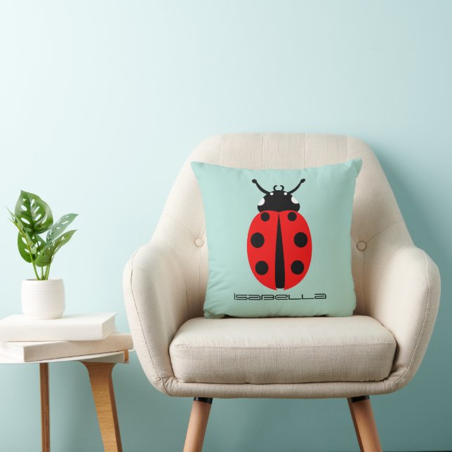 Ladybug Mönster Kudde (Stol)