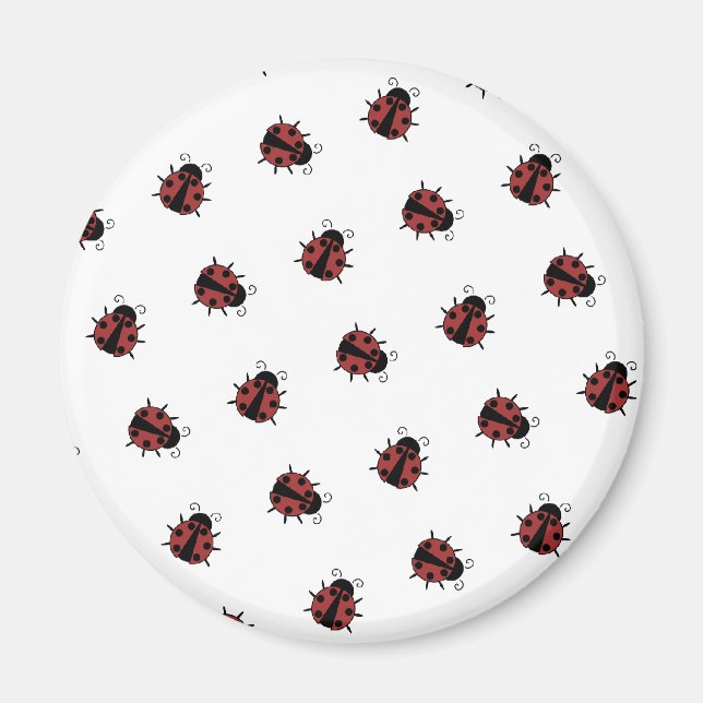 Ladybug Mönster Magnet (Framsidan)