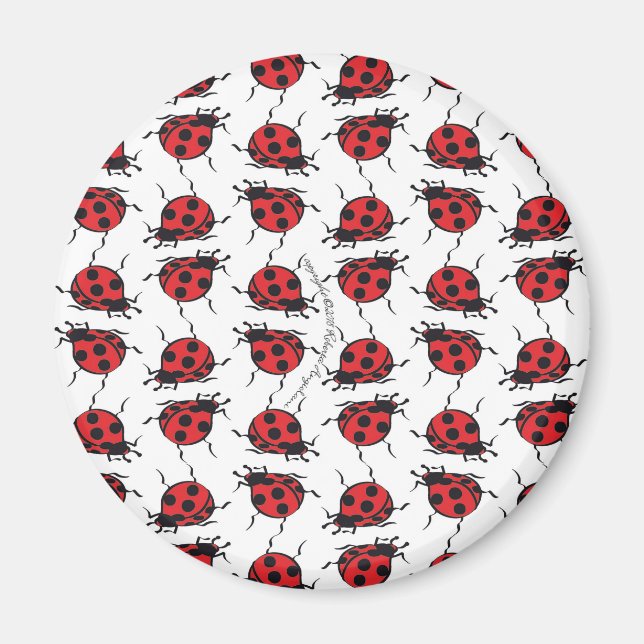 Ladybug Mönster Magnet (Framsidan)
