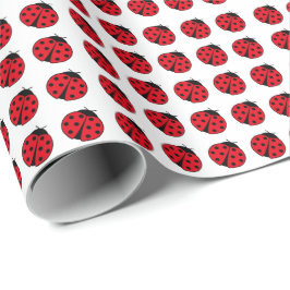 Ladybug mönster presentpapper