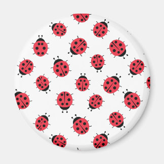 Ladybug Mönster Skriv ut Magnet