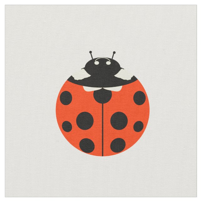 ladybug mönster tyg (Närbild)