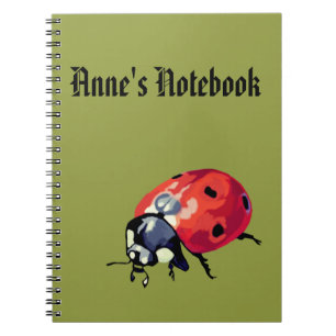 Ladybug Namn anteckningsbok