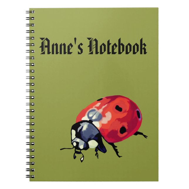Ladybug Namn anteckningsbok (Framsidan)