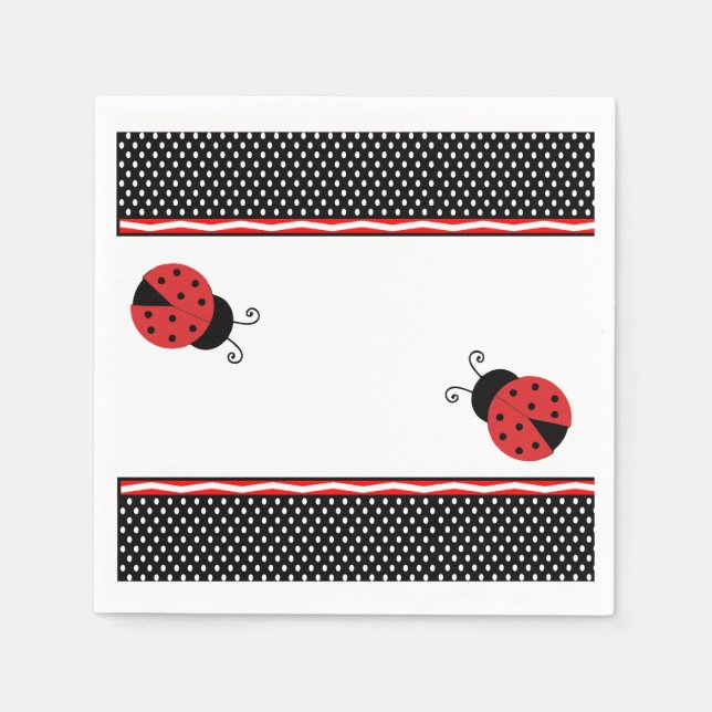 Ladybug Napkins Pappersservett (Framsidan)