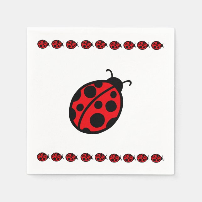 Ladybug Napkins Pappersservett (Framsidan)