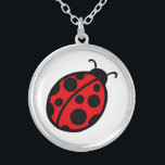 Ladybug Necklace Silverpläterat Halsband<br><div class="desc">En söt röd ladybug är det här halsbandet som står i centrum. Designen kommer från originalteckningen.</div>