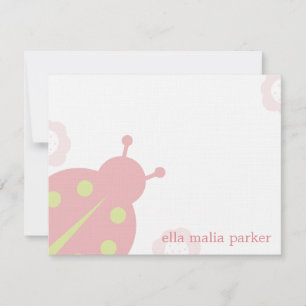 Ladybug Note Card /Flat tack, ditt kort