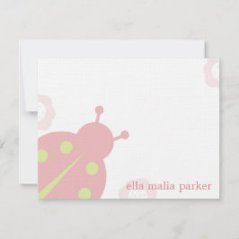 Ladybug Note-kort /Flata tack-kort Anteckningskort