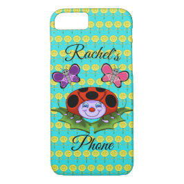 Ladybug och Butterflies Cell Mobil Cover