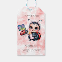 Ladybug och Butterfly Girl Baby Shower