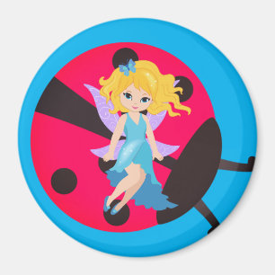 Ladybug och fairy Magnet