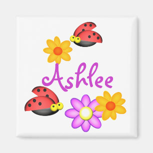 Ladybug och Flowers Magnet