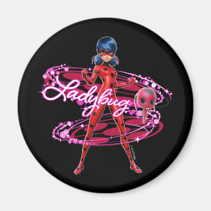 Ladybug och Tikki Graphic Magnet