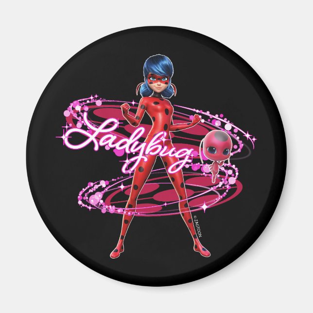 Ladybug och Tikki Graphic Magnet (Framsidan)