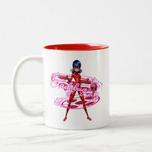 Ladybug och Tikki Graphic Två-Tonad Mugg