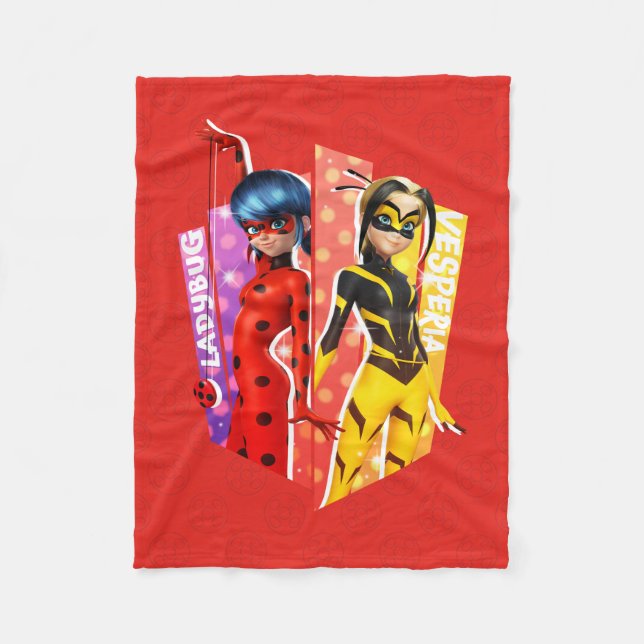 Ladybug och Vesperia Graphic Fleecefilt (Framsidan)