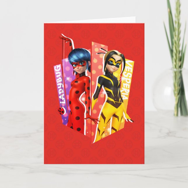 Ladybug och Vesperia Graphic Kort (Framsida)