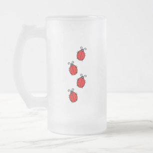 LadyBug Office Home Personalize Destiny Destiny's Frostat Ölglas