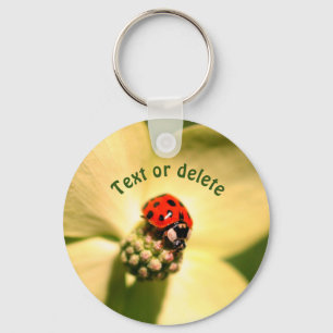 Ladybug på blomning, Personlig Nyckelring