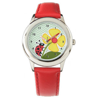 Ladybug på Celadon Chevron Armbandsur