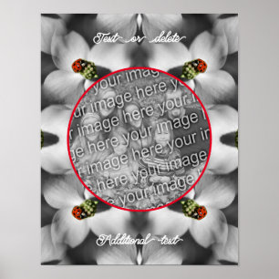 Ladybug på Dogwood-Personligen Lägg till ditt foto Poster