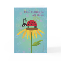 Ladybug på Gult Flower Greeting Card