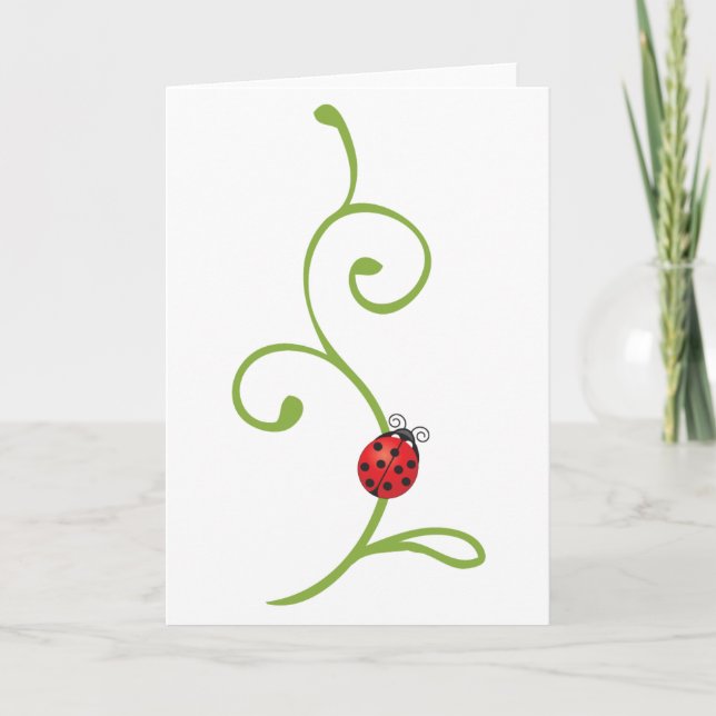 Ladybug på Vine Kort (Framsida)