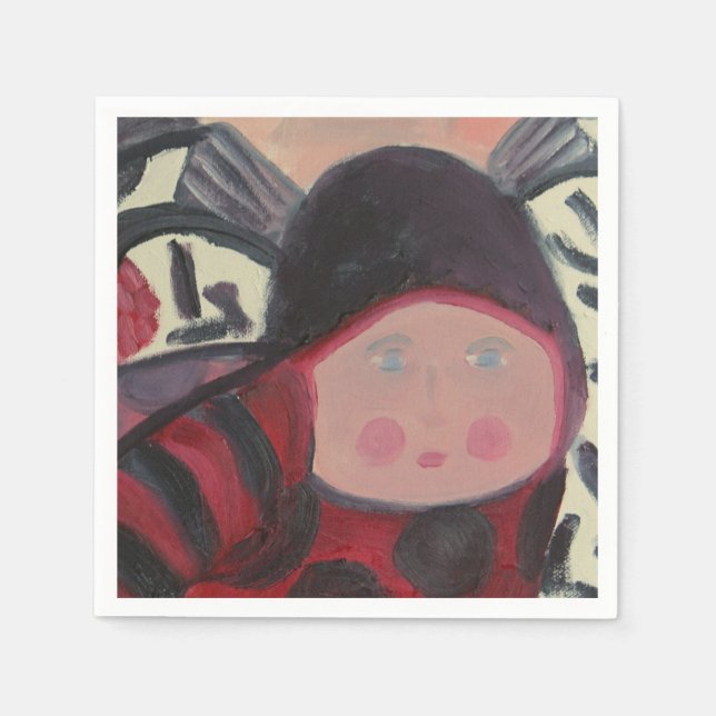 LADYBUG PAPPRA NAPKINER PAPPERSSERVETT (Framsidan)