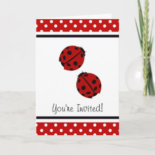 Ladybug Party-inbjudan Inbjudan