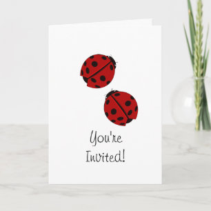 Ladybug Party-inbjudan Inbjudan
