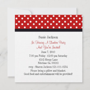 Ladybug Party-inbjudningar Inbjudningar