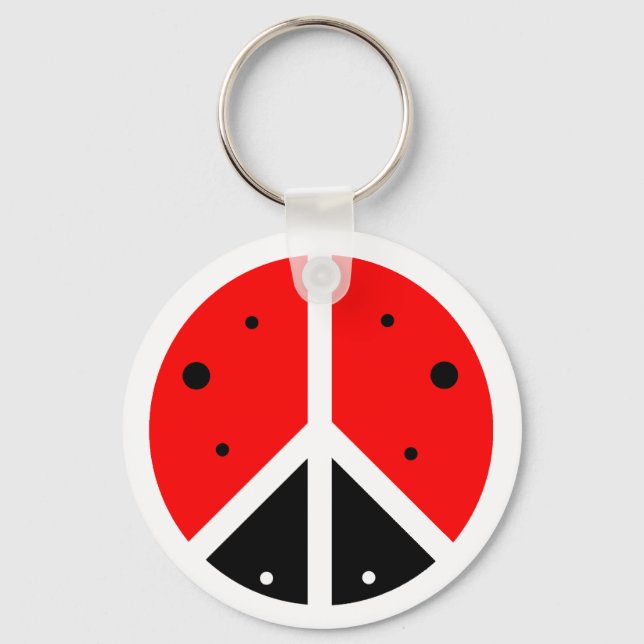 Ladybug Peace Keychain Nyckelring (Framsida)