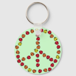 Ladybug Peace Keychain Nyckelring