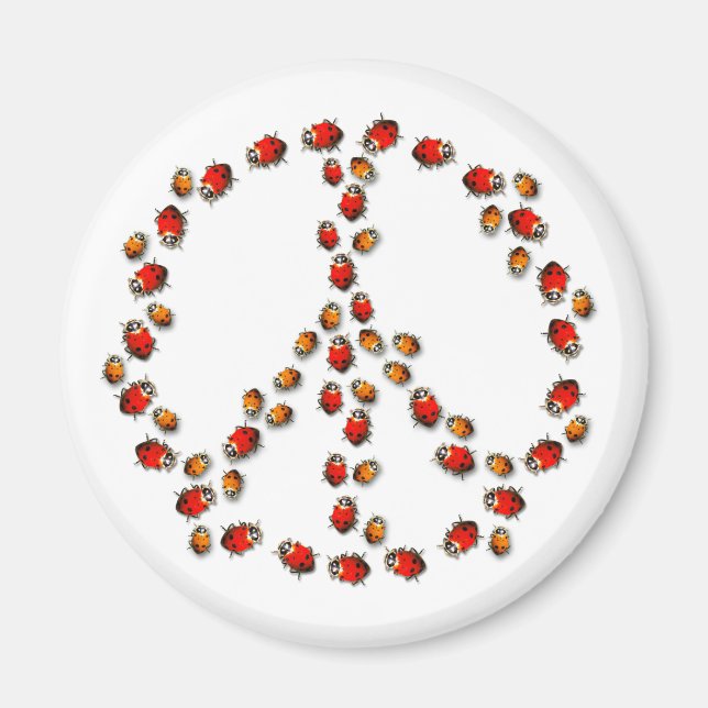 Ladybug Peace Magnet (Framsidan)